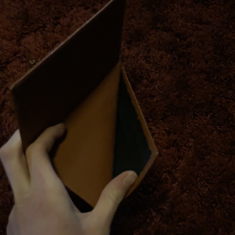 Never used leather wallet/check book holder. - Picture 4 of 5